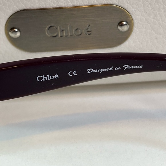 Chloe Dark Purple Sunglasses w/COA main image 12